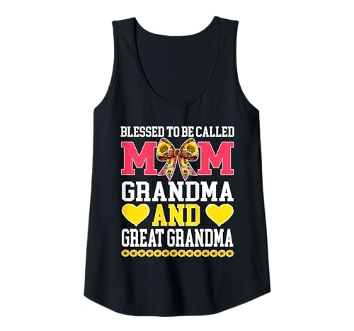 Damen Gesegnet, Mutter Oma Ursache Muttertag genannt zu werden Tank Top von Muttertag gesegnet, Mama genannt zu werden