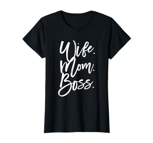 Wife Mom Boss Mama Mutter Mum Geburtstag Muttertag Geschenk T-Shirt von Muttertagsgeschenk Geburtstagsgeschenk Mutter Mama