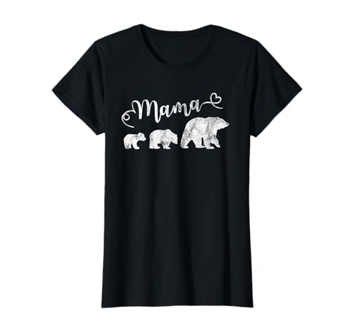Mama Bär mit 2 Kindern Beste Mutter Vintage T-Shirt Mama Bär mit 2 Kindern Beste Mutter Vintage T-Shirt von Muttertagsgeschenk Mama Bär Beste Mutter