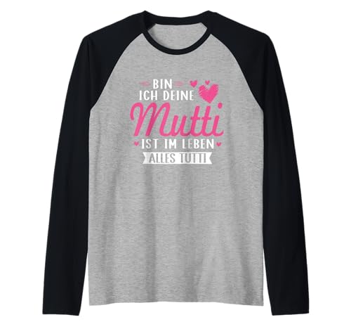 Mutti Tutti Mama Muttertag Lustiger Spruch Familie Frauen Raglan von Mutti Tutti Mama Muttertag Geschenk Familie Liebe