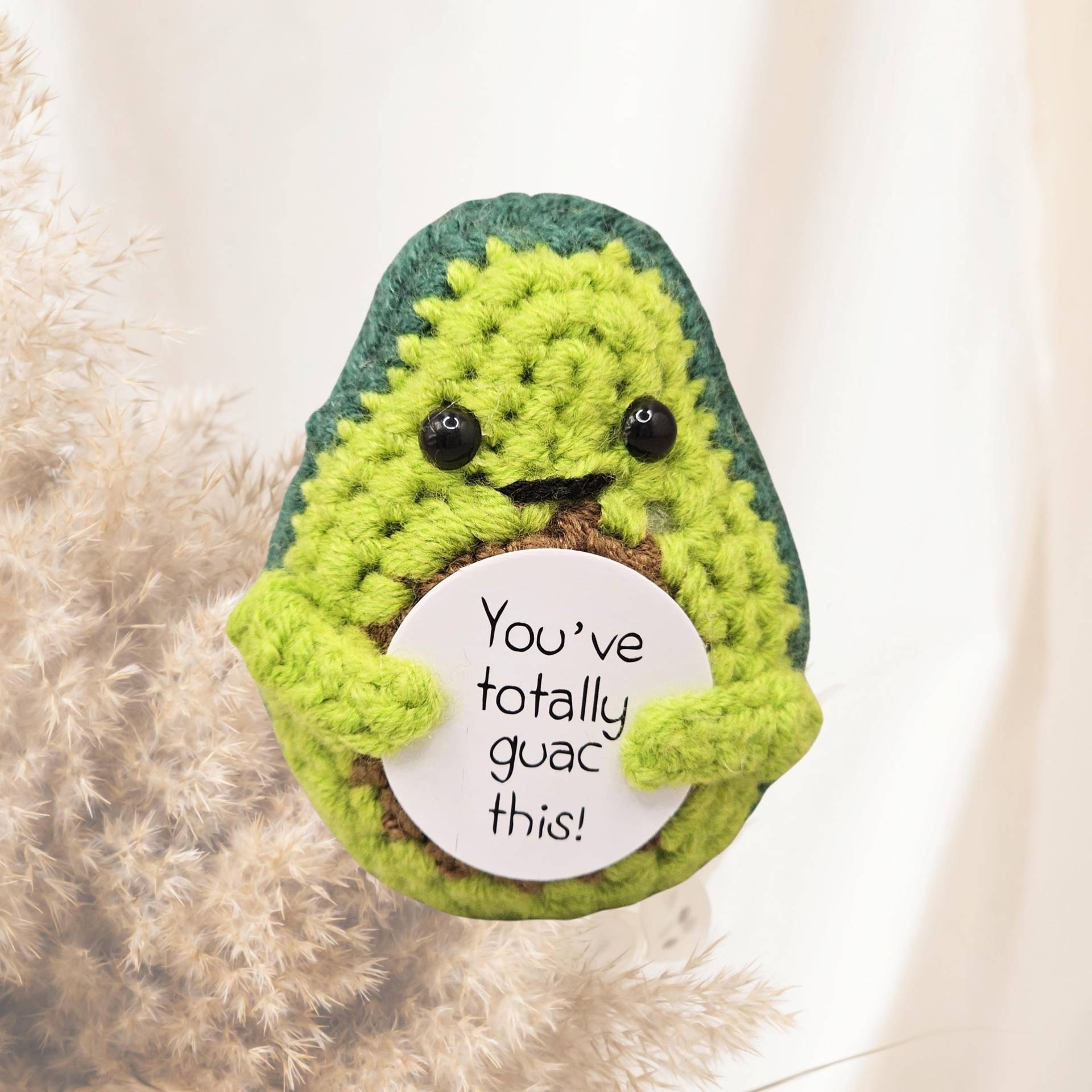 Happy Avocado - Pocket Hug Glücks- | Motivationsgeschenk & Glücksbringer Geschenk Für Frauen Männer Mutmacher von Mutzauber