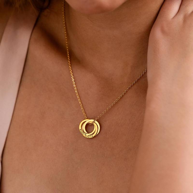 Mothers Day Gifts For Grandma, Custom Engraved Name Necklace, Personalized Interlocking Circles Necklace Mom, Christmas Gift von MuwatiUK