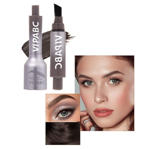 Augenbrauen färben, Augenbrauenstift mit Pinsel, Langlebiger, Natürlicher Make-up-Augenbrauenstift (Braun) von Muzboo