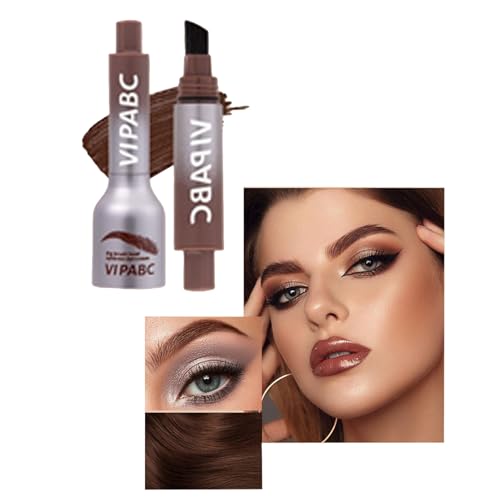 Augenbrauen färben, Augenbrauenstift mit Pinsel, Langlebiger, Natürlicher Make-up-Augenbrauenstift (Rotbraun) von Muzboo