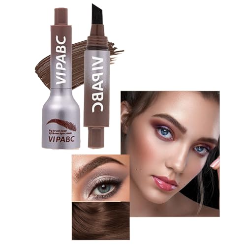 Augenbrauen färben, Augenbrauenstift mit Pinsel, Langlebiger, Natürlicher Make-up-Augenbrauenstift (Schokoladenfarbe) von Muzboo