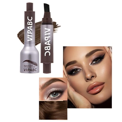 Augenbrauen färben, Augenbrauenstift mit Pinsel, Langlebiger, Natürlicher Make-up-Augenbrauenstift (Taupe) von Muzboo