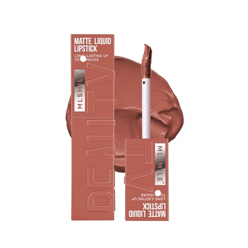 Matter flüssiger Lippenstift,Damen-Make-up-Lippenstift,Samt-Lipgloss,Wasserfest,Antihaft-Cup,Nährende Lipgloss-Schönheitskosmetik 2# von Muzboo