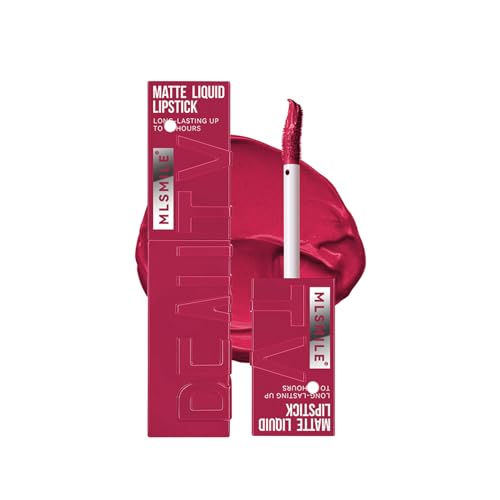 Matter flüssiger Lippenstift,Damen-Make-up-Lippenstift,Samt-Lipgloss,Wasserfest,Antihaft-Cup,Nährende Lipgloss-Schönheitskosmetik 4# von Muzboo