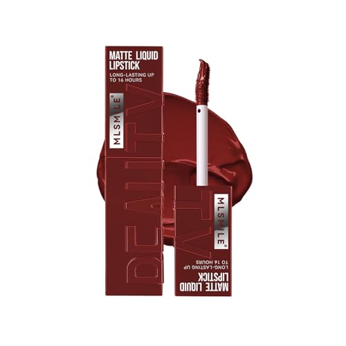 Matter flüssiger Lippenstift,Damen-Make-up-Lippenstift,Samt-Lipgloss,Wasserfest,Antihaft-Cup,Nährende Lipgloss-Schönheitskosmetik 6# von Muzboo