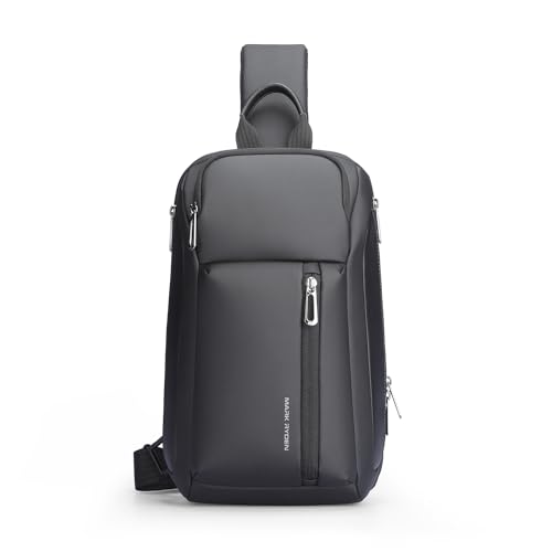 Muzee MARK RYDEN Crossbody Bag Herren Groß,Mehrere Taschen Brusttasche Herren, Schultertaschen für 11 Zoll Ipad Muzee MARK RYDEN Crossbody Bag Herren Groß,Mehrere Taschen Brusttasche Herren, Schultertaschen für 11 Zoll Ipad von Muzee