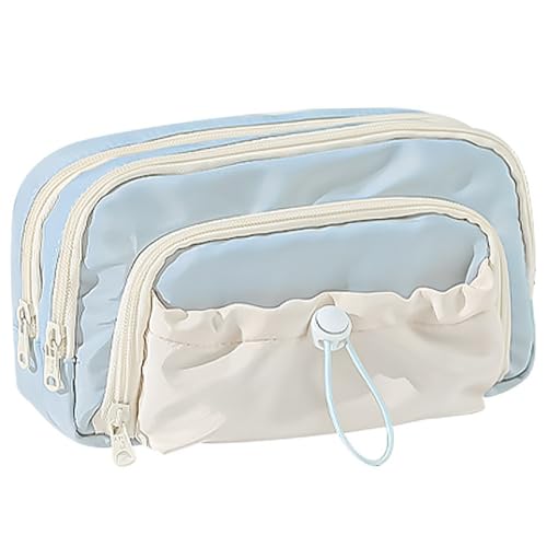 Muzrunq Pencilcase Big Pencil Case mit 5 Kompartimenten und Draw String große Kapazität Ästhetische Bleistift -Fall für Jungen Mädchen Teenager Schule großer Kapazität hoher Wert. von Muzrunq