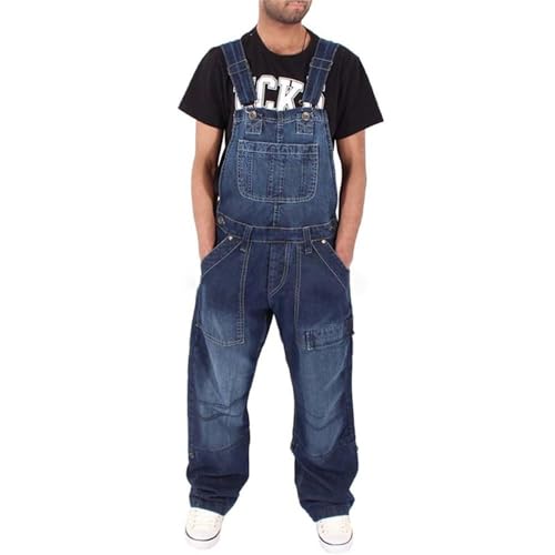 Mvodoov Herren Denim Latzhose Loose Hosenanzug Retro Jeans Overalls Cargo Jeans Hosenanzug Arbeitslatzhosen Mvodoov Herren Denim Latzhose Loose Hosenanzug Retro Jeans Overalls Cargo Jeans Hosenanzug Arbeitslatzhosen von Mvodoov