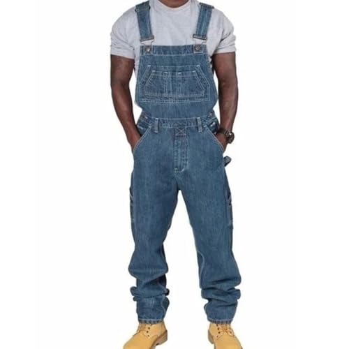 Mvodoov Herren Denim Latzhose Loose Hosenanzug Retro Jeans Overalls Cargo Jeans Hosenanzug Arbeitslatzhosen Mvodoov Herren Denim Latzhose Loose Hosenanzug Retro Jeans Overalls Cargo Jeans Hosenanzug Arbeitslatzhosen von Mvodoov