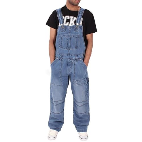 Mvodoov Herren Denim Latzhose Loose Hosenanzug Retro Jeans Overalls Cargo Jeans Hosenanzug Arbeitslatzhosen Mvodoov Herren Denim Latzhose Loose Hosenanzug Retro Jeans Overalls Cargo Jeans Hosenanzug Arbeitslatzhosen von Mvodoov
