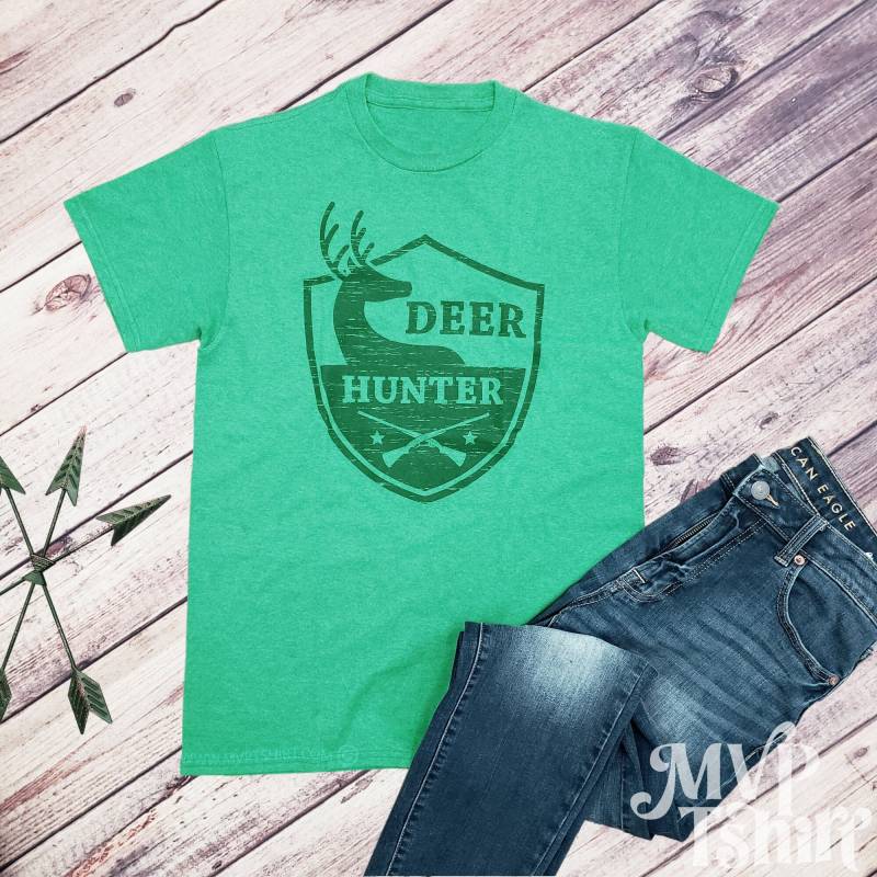 Hirsch Jäger T-Shirt Jagd Saison T-Shirt, Papa Geschenk von Mvptshirt