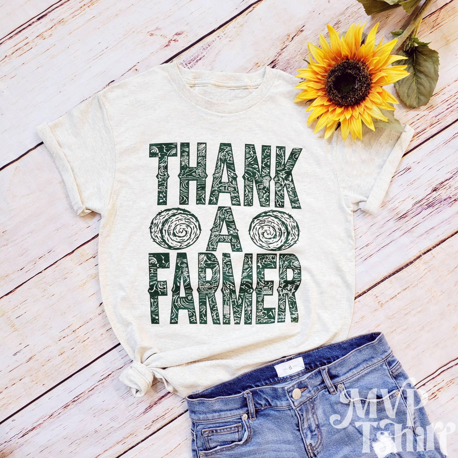 Thank A Farmer Shirt, Bauern Markt Traktor T Country Girl Simply Southern T-Shirt, Farm Life Shirt von Mvptshirt