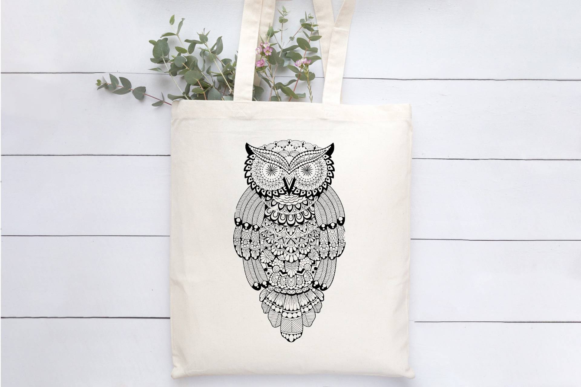 Eule Mandala Einkaufstasche, Umhängetasche, Vogel Liebhaber Geschenk, Wiederverwendbare Markttasche, Reisetasche, Wandertasche Eule Mandala Einkaufstasche, Umhängetasche, Vogel Liebhaber Geschenk, Wiederverwendbare Markttasche, Reisetasche, Wandertasche von Mvsspear
