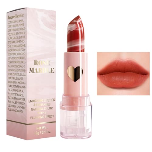 Marble Sheer Lipstick, Moisturizing Lip Gloss, Matte Lip Care, Velvety Lip Gloss, Long Lasting Lip Stain, Hydrating Lip Makeup Long Wear Lip Gloss Uni Lipstick Lip Stain For Men And Women von Mwkbbn