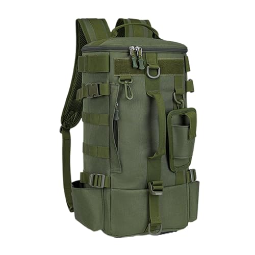 Mwqpgyh Rucksack zum,Angelrucksäcke für Herren, Angelrucksack Aufbewahrungstasche, Großer Angelrucksack, wasserfeste Angelausrüstungstasche, Angelausrüstungsrucksack mit Rutenhaltern, von Mwqpgyh