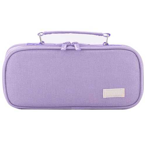 Mwqpgyh Schulmäppchen, großes Federmäppchen - Mehrlagiges Polyester-Federmäppchen mit Netztasche | Handheld-Briefpapiertasche, multifunktionales Federmäppchen mit großer Kapazität für Kugelschreiber von Mwqpgyh