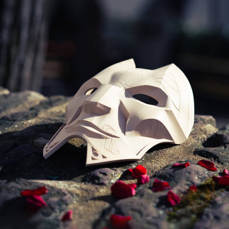 Jhin Maske - Inkl. Haarband & Wandhalterung League Of Legends Jhin Maske - Inkl. Haarband & Wandhalterung League Of Legends von MxJCrafts