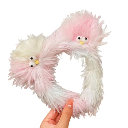 3D Augen Plüsch Haarreifen Wurst Mund Stirnband Weihnachten Party Kopfschmuck Mädchen Gesicht Waschen Stirnband Kinder Lustige Kopfschmuck Party Kostüm Dekoration Make-up Party Zubehör von Mxming