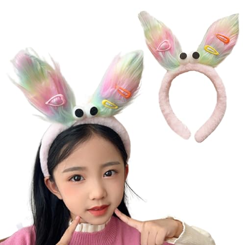 3D Augen Plüsch Haarreifen Wurst Mund Stirnband Weihnachten Party Kopfschmuck Mädchen Gesicht Waschen Stirnband Kinder Lustige Kopfschmuck Party Kostüm Dekoration Make-up Party Zubehör von Mxming