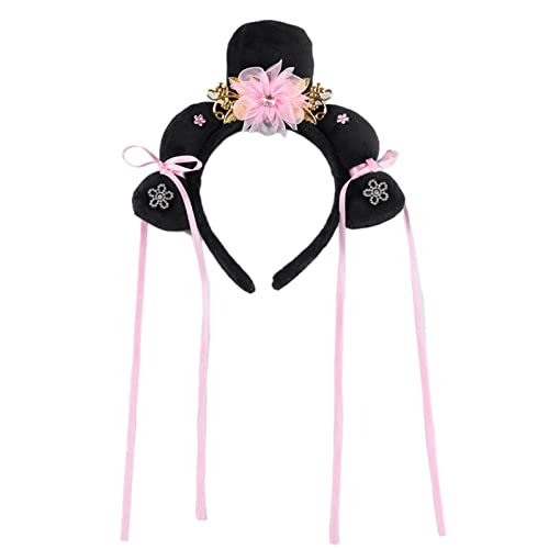 Antikes chinesisches Stirnband, Blume, Kopfbedeckung, Mädchen, Mandschu, Prinzessin, Kopfbedeckung, antiker Tangzhuang, Kinder-Haarschmuck, chinesisches Stirnband für Frauen von Mxming