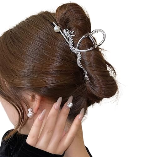 Coole Mädchen-Haarklammer, festliche Haarnadel, Neujahrs-Ornamente, Kopfschmuck, Zubehör 2024, Drachen-Nieten, Diamant-Kopfschmuck, große Klauenclips für Teenager von Mxming