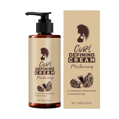 Mxshc Curl Cream,100ml Styling Creme für trockene Damenhaare - Feuchtigkeitsspendende Haarpflege zur Styling mit Schutz vor Luftfeuchtigkeit Tägliche Anwendung Frauen Männer Mädchen,Tägliche Anwendung von Mxshc