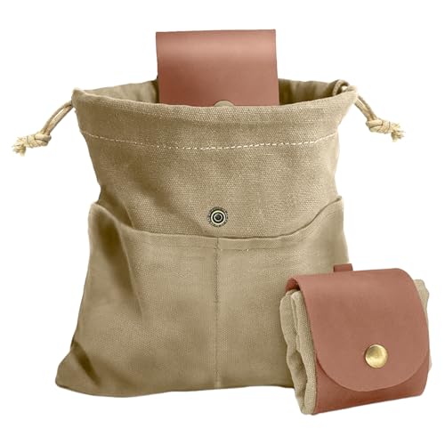 Mxshc Futtertasche, Pilz-Futtertasche - Faltbare Werkzeugtasche mit Kordelzug,Tragbare Bushcraft-Pilzjagdtasche für Reisen, Wandern, Rucksackreisen von Mxshc