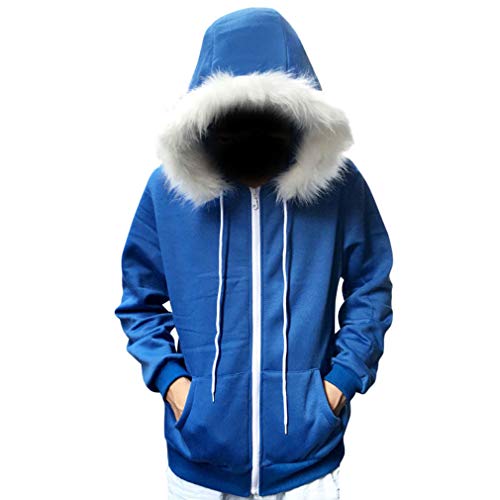 Mxssi Herren Sweatshirt Oberbekleidung Undertale Sans Cosplay Hoodie Reißverschluss Cardigan Locker Oberbekleidung mit Kapuze Fleece Jacke Pullover von Mxssi