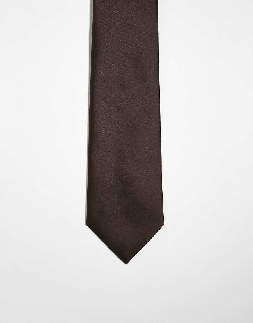 My Accessories - Krawatte in Schokobraun von My Accessories