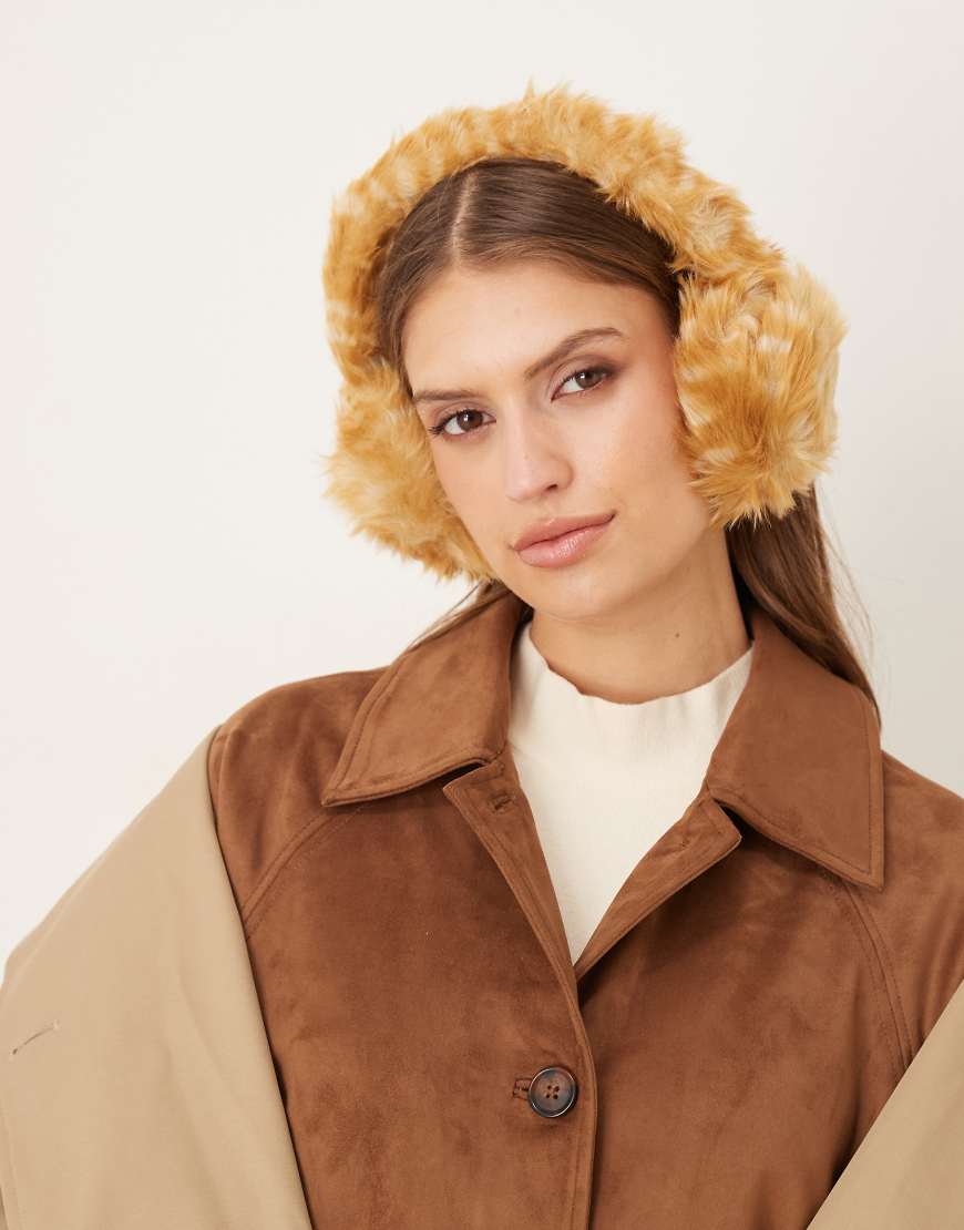 My Accessories - Ohrenschützer aus Kunstpelz mit Rehmuster-Bunt von My Accessories