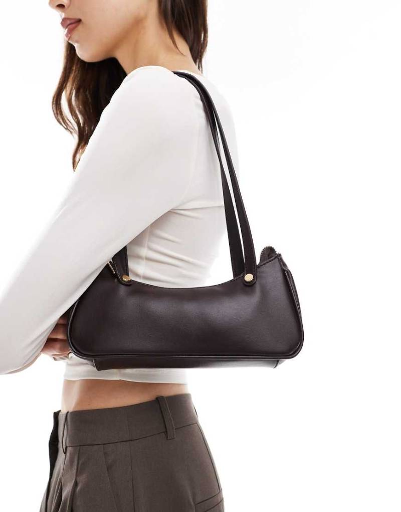 My Accessories - Schultertasche in dunklem Burgunderrot von My Accessories