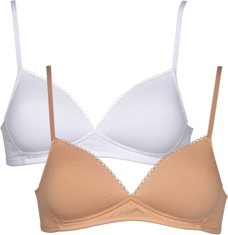 My Basic Bügelloser BH, 2 flache Verarbeitung, wattiert, ohne Bügel, basic, Baumwollmix von My Basic