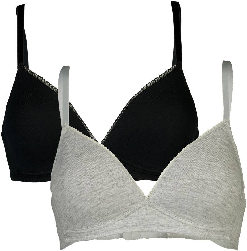 My Basic Soft-BH "padded cotton bra", flache Verarbeitung, wattiert, ohne Bügel, basic, Baumwollmix von My Basic