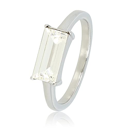 My Bendel - Damenring mit großem weißen Kristallstein- Stylischer Ringe für Damen - Bleibt schön und Verfärbt nicht - Stapeln Ringe - mit Luxuriösen Geschenkverpackung von My Bendel