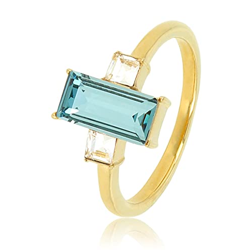 My Bendel - Damenring mit wunderschönem blauen Stein- Stylischer Ringe für Damen - Bleibt schön und Verfärbt Nicht - Stapeln Ringe - mit Luxuriösen Geschenkverpackung von My Bendel