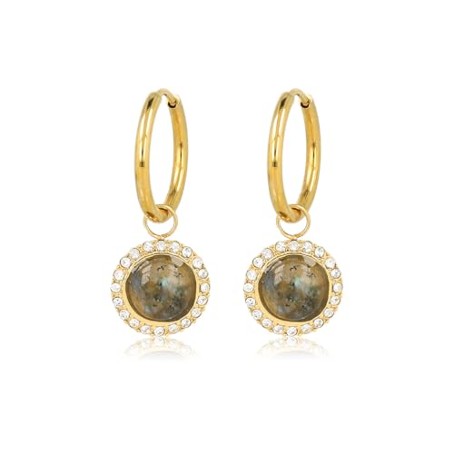 My Bendel - Funkelnde Edelstein-Ohrhänger - verziert mit Zirkoniasteinen - 31mm - Bleibt Schön und Kein Irritation - Mit Luxuriösen Geschenkverpackung von My Bendel