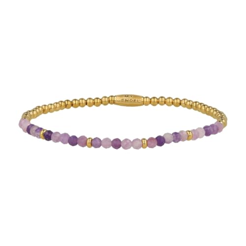 My Bendel Goldarmband Lilac Quartz Edelsteine- Elastisches Damenarmband - mit Kristallsteinen - mehrere Farben - passt immer - Bleibt schön und Verfärbt nicht - mit Luxuriösen Geschenkverpackung My Bendel Goldarmband Lilac Quartz Edelsteine- Elastisches Damenarmband - mit Kristallsteinen - mehrere Farben - passt immer - Bleibt schön und Verfärbt nicht - mit Luxuriösen Geschenkverpackung von My Bendel