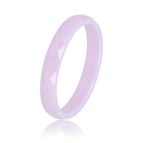 My Bendel - Keramikring facettiert flieder 3mm- Keramikring für Frauen - Ring ist unzerbrechlich und verfärbt sich nicht - Bleibt glänzend und krazt nicht - mit Luxuriösen Geschenkverpackung von My Bendel