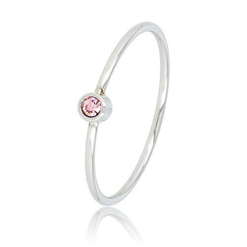 My Bendel - Schöner silberner Ring mit rosa Glasstein- Ringe für Damen - Bleibt schön und Verfärbt nicht - Aussagekräftigen Steinringe - Silber und Gold - mit Luxuriösen Geschenkverpackung von My Bendel