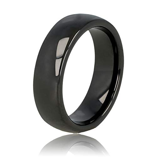 My Bendel - Keramikring Schwarz 6mm- Keramikring für Frauen - Ring ist unzerbrechlich und verfärbt Sich Nicht - Bleibt glänzend und krazt Nicht - mit Luxuriösen Geschenkverpackung von My Bendel