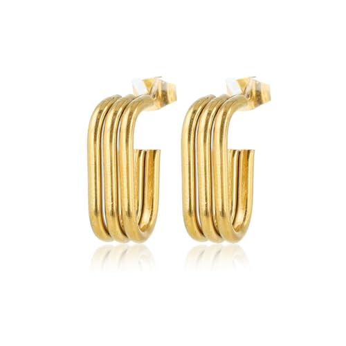 My Bendel - Statement-Ohrring - Gold - 20mm - Edelstahl - Bleiben Sie schön und reizen Sie nicht - mit luxuriöser Geschenkverpackung von My Bendel