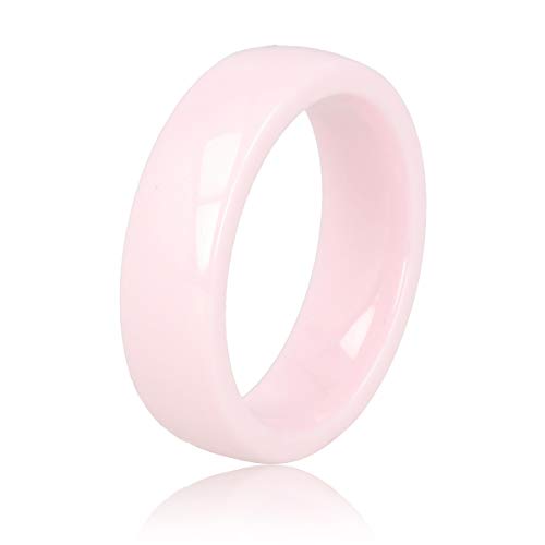 My Bendel - Keramikring rosa 6mm- Keramikring für Frauen - Ring ist unzerbrechlich und verfärbt sich nicht - Bleibt glänzend und krazt nicht - mit Luxuriösen Geschenkverpackung von My Bendel