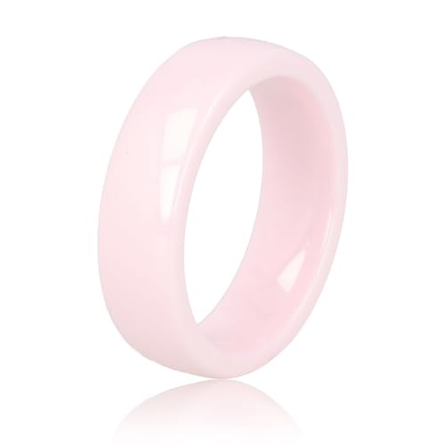 My Bendel - Unzerbrechlicher Keramikring rosa 6 mm- Keramikring für Frauen - Ring ist unzerbrechlich und verfärbt sich nicht - Bleibt glänzend und krazt nicht - mit Luxuriösen Geschenkverpackung von My Bendel