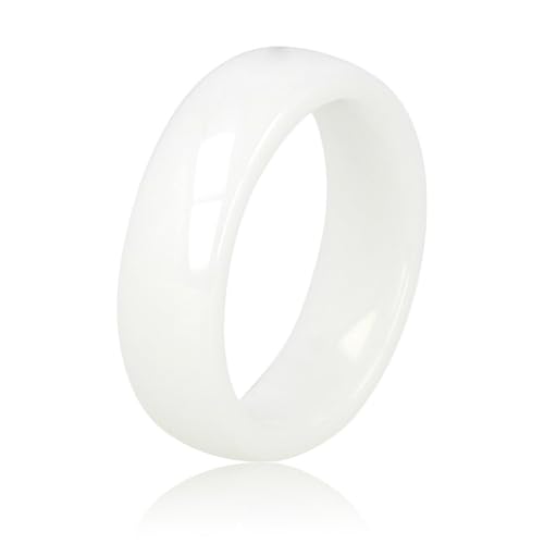 My Bendel - Unzerbrechlicher Keramikring weiß 6 mm- Keramikring für Frauen - Ring ist unzerbrechlich und verfärbt sich nicht - Bleibt glänzend und krazt nicht - mit Luxuriösen Geschenkverpackung von My Bendel