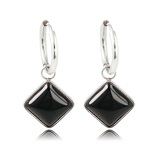 Silberne Ohrringe Modell Salmiac mit Onyx Edelstein- Ohrringe mit Edelsteinen - Mehrere Farben und GröBe - Echter Edelstein - Bleibt Schön und Kein Irritation Silberne Ohrringe Modell Salmiac mit Onyx Edelstein- Ohrringe mit Edelsteinen - Mehrere Farben und GröBe - Echter Edelstein - Bleibt Schön und Kein Irritation von My Bendel