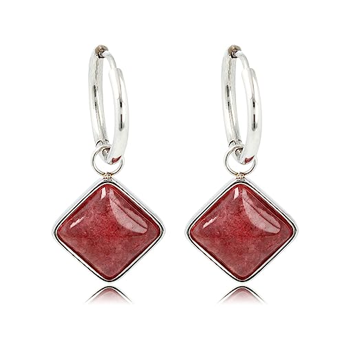 Silberne Ohrringe Modell Salmiac mit rotem Aventurin Edelstein- Ohrringe mit Edelsteinen - Mehrere Farben und GröBe - Echter Edelstein - Bleibt Schön und Kein Irritation Silberne Ohrringe Modell Salmiac mit rotem Aventurin Edelstein- Ohrringe mit Edelsteinen - Mehrere Farben und GröBe - Echter Edelstein - Bleibt Schön und Kein Irritation von My Bendel